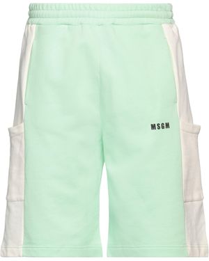 MSGM Shorts & Bermuda Shorts Organic Cotton - Green