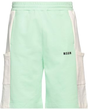 MSGM Shorts & Bermuda Shorts Organic Cotton - Green