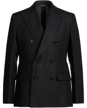 Dolce & Gabbana Blazer Linen - Black
