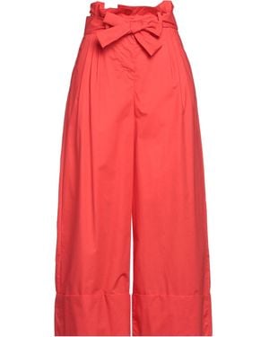 Caractere Trousers Cotton - Red