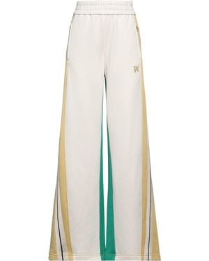 Palm Angels Trousers Polyester, Cotton - White