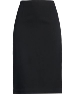 Lardini Midi Skirt Virgin Wool, Elastane - Black