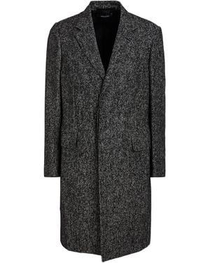 dunhill Coat Wool, Mohair Wool, Alpaca Wool, Polyamide, Cashmere - Black