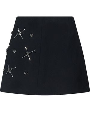Pinko Mini Skirt Viscose, Nylon, Elastane - Black