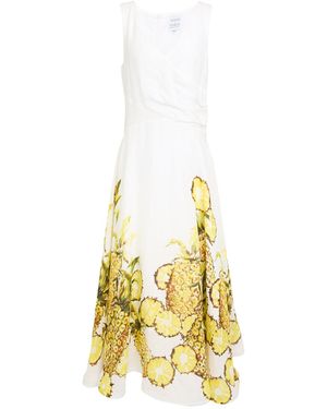 Sara Roka Maxi Dress Linen, Cotton - Metallic