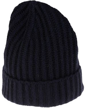 Roberto Collina Midnight Hat Merino Wool, Cashmere - Blue