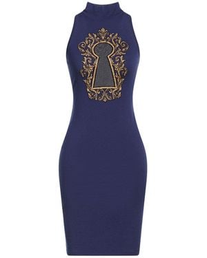 Moschino Couture Mini Dress Virgin Wool, Polyester - Blue