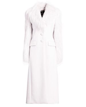Patrizia Pepe Manteau Long - Blanc