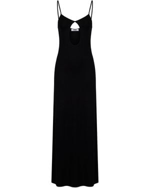Grifoni Maxi Dress Viscose, Elastane - Black