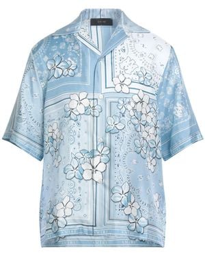 Amiri Sky Shirt Silk - Blue