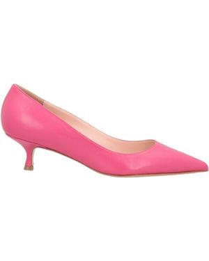 Anna F. Fuchsia Pumps Leather - Pink