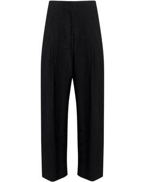 Tela Pants Cotton, Polyester, Viscose, Polyamide, Elastane - Black