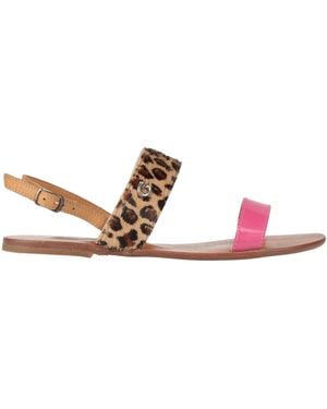 Guess Fuchsia Sandals Textile Fibers - Pink