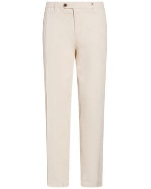 Myths Ivory Pants Cotton, Elastane - Natural