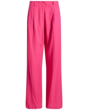 Please Trousers Viscose, Linen - Pink