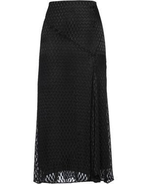 Isabel Marant Midi Skirt Viscose, Silk - Black