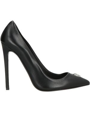 Philipp Plein Court Shoes Leather - Black