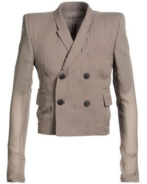 Rick Owens Blazer Silk - Brown