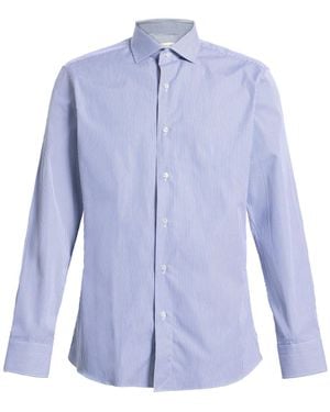 Caruso Midnight Shirt Cotton - Blue