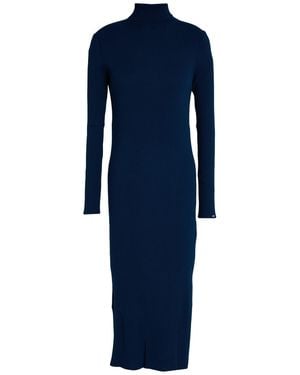Tommy Hilfiger Midi Dress Viscose, Polyester - Blue