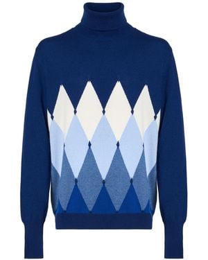Ballantyne Turtleneck Cashmere - Blue