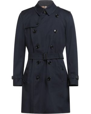 Burberry Overcoat & Trench Coat Cotton - Blue