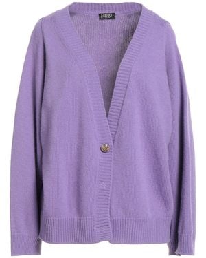 Liu Jo Lilac Cardigan Wool, Viscose, Polyamide, Cashmere - Purple