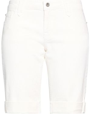 Woolrich Ivory Denim Shorts Cotton, Elastane - White