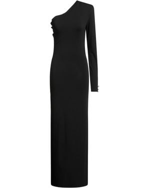 Giulia N Couture Couture Maxi Dress Viscose, Elastane - Black