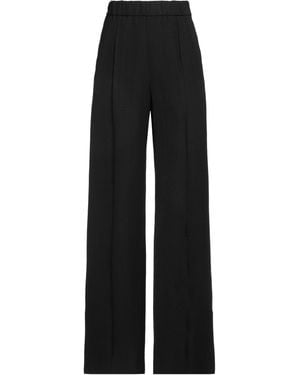 Jil Sander Viscose Ribbed Cropped Pants in Orange | Lyst