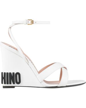 Moschino Couture Sandals Calfskin - White
