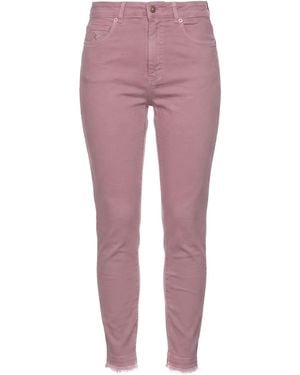 European Culture Pants Cotton, Elastane - Purple