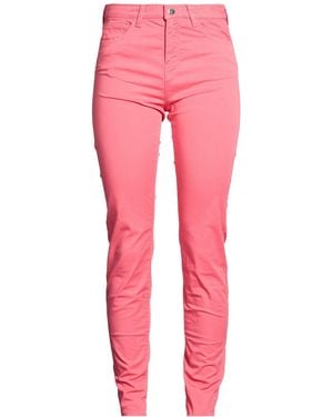 Emporio Armani Pants Cotton, Elastane - Pink