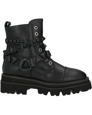 Alma En Pena. Botines De Caña Alta - Negro
