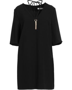 SIMONA CORSELLINI Mini Dress Polyester, Elastane - Black