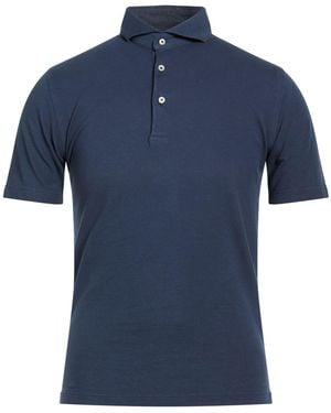 Gran Sasso Midnight Polo Shirt Cotton - Blue