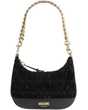 Moschino Handbag Leather, Textile Fibres - Black