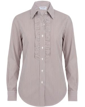 RUE DU BAC Dark Shirt Cotton, Polyamide, Elastane - Purple