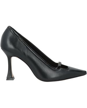 Vicenza Court Shoes Calfskin - Black