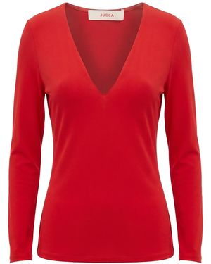 Jucca Top Acetate, Viscose - Red