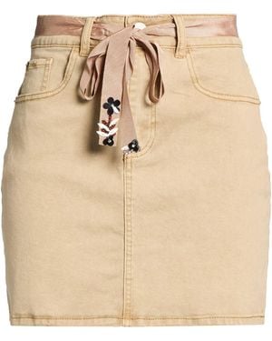 Twinset Denim Skirts - Natural