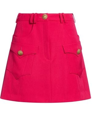 Balmain Mini Skirt - Red