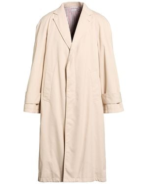 Thom Browne Overcoat & Trench Coat Polyester, Cotton, Polyurethane - Natural
