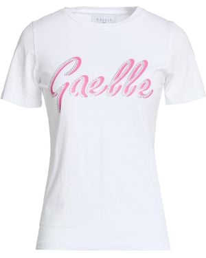 Gaelle Paris T-Shirt Cotton, Elastane - White