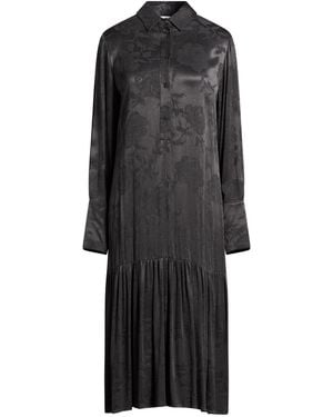 Beatrice B. Charcoal Midi Dress Cupro, Viscose - Black
