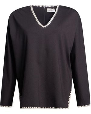 MEIMEIJ Top Viscose, Polyamide, Elastane - Blue