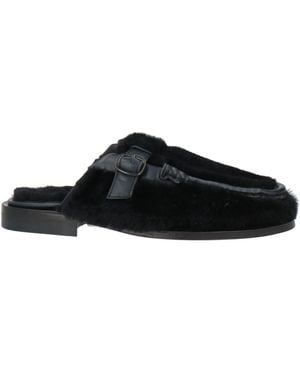 Hereu Midnight Mules & Clogs Leather - Black