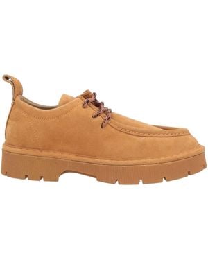 Pànchic Tan Lace-Up Shoes Leather - Brown