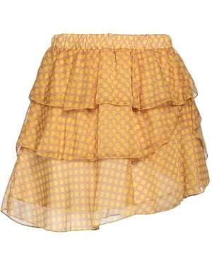 ViCOLO Camel Mini Skirt Polyester - Natural