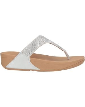 Fitflop Thong Sandal Textile Fibers - White